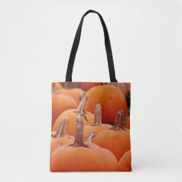 Pumpkin Patch Fall Autumn Art Tote Bag Tygkasse