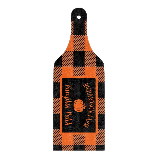 Pumpkin Patch-familjen Namn Halloween hösten (Framsidan)