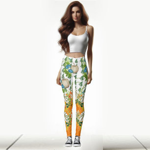 Pumpkin Patch Festival Fall Färg Foliage Greenery Leggings
