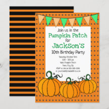 Pumpkin Patch-Födelsedagsfest