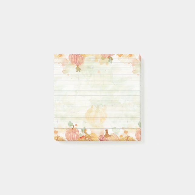 Pumpkin Patch för vattenfärg Post-it Block (Framsida)