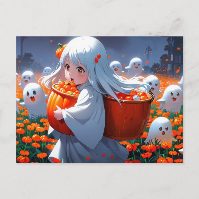 Pumpkin Patch Fright Vykort (Framsida)