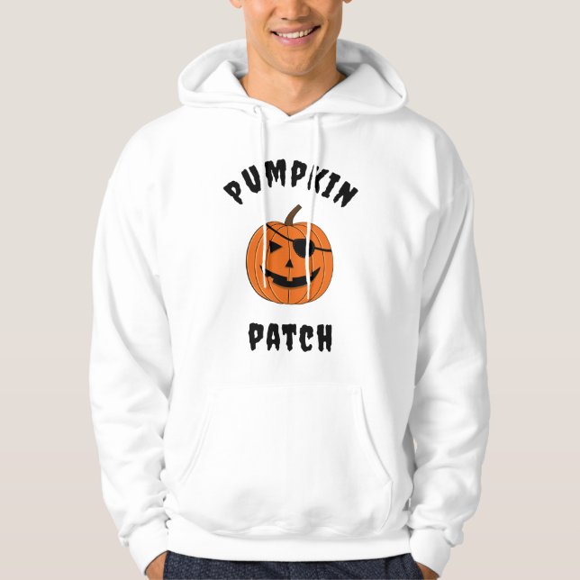 "Pumpkin Patch" Funny Hoodie (Framsida)