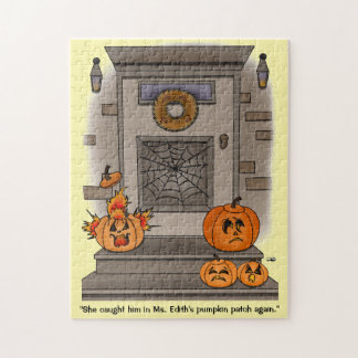 Pumpkin Patch Funny Jigsaw Puzzle Pussel