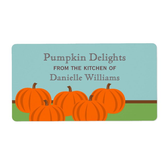 Pumpkin Patch Halloween-etiketter Fraktsedel (Framsidan)