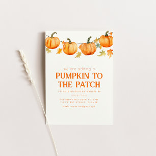 Pumpkin Patch Halloween Fall Baby Shower Inbjudan