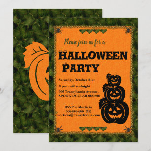 Pumpkin Patch Halloween Inbjudningar