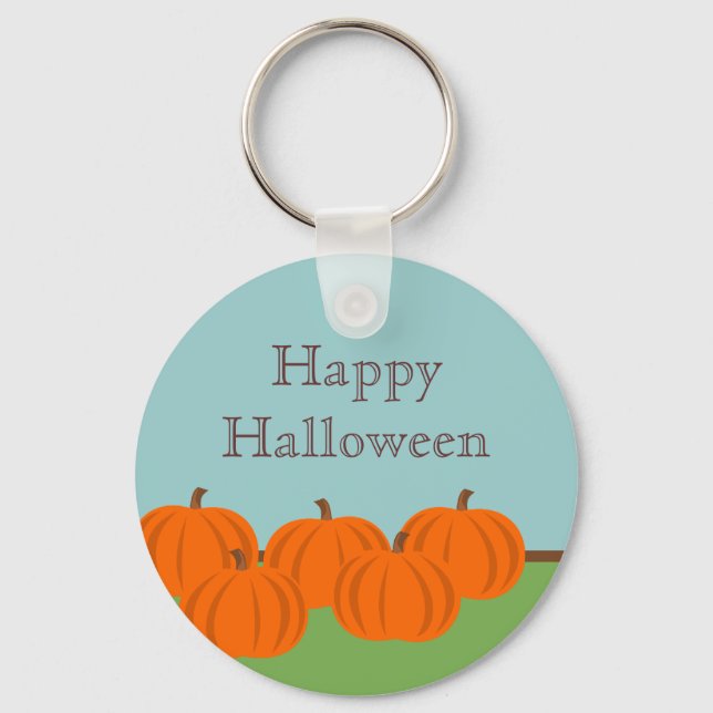Pumpkin Patch Halloween Keychain Nyckelring (Framsida)