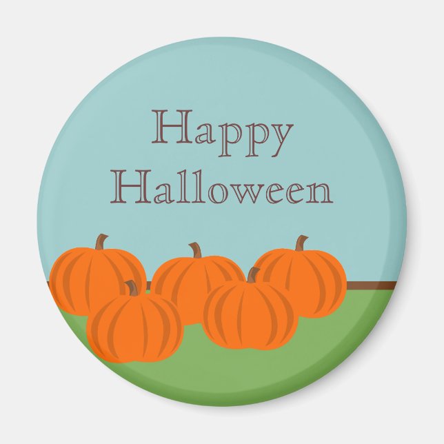 Pumpkin Patch Halloween Magnet (Framsidan)