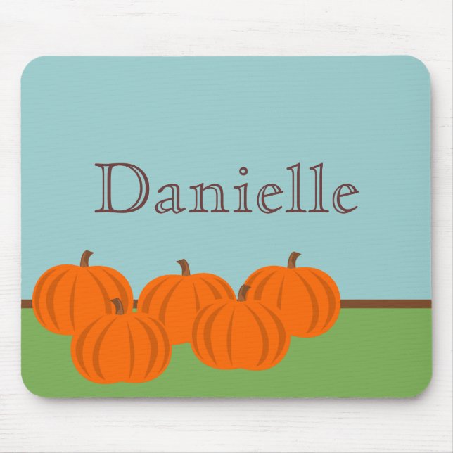 Pumpkin Patch Halloween Mousepad Musmatta (Framsidan)
