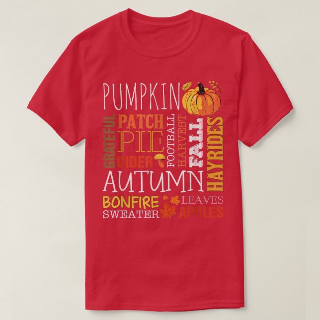Pumpkin Patch-höst Png T Shirt (Design framsida)