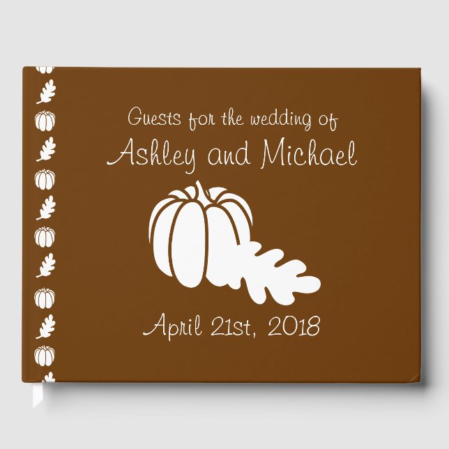 Pumpkin Patch i Chocolate Guest Bok (Framsida)
