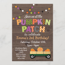 Pumpkin Patch Party-inbjudan