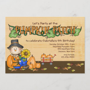 Pumpkin Patch Party-inbjudan Inbjudningar