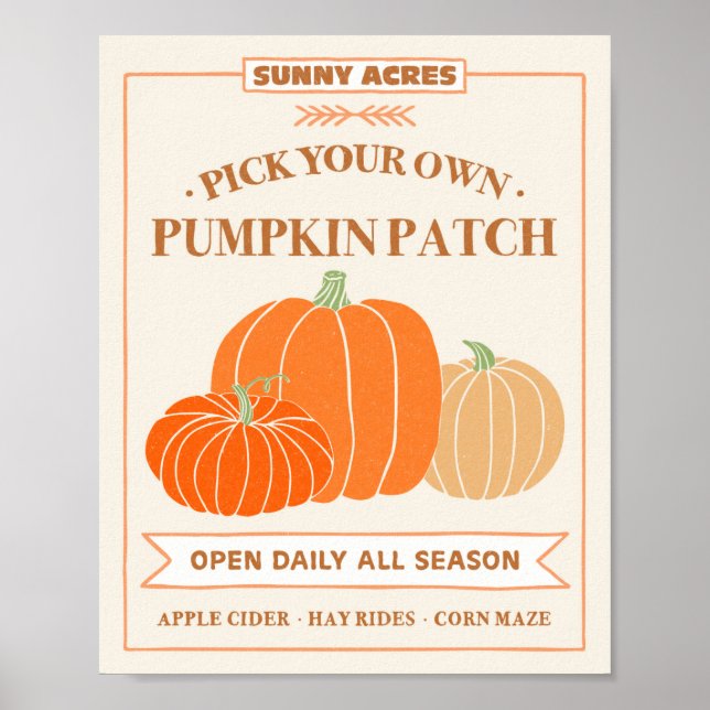 Pumpkin Patch Poster (Framsidan)