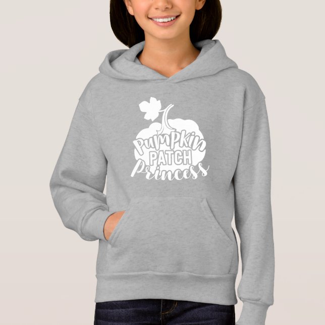 Pumpkin Patch Princess Typography T Shirt (Framsida)