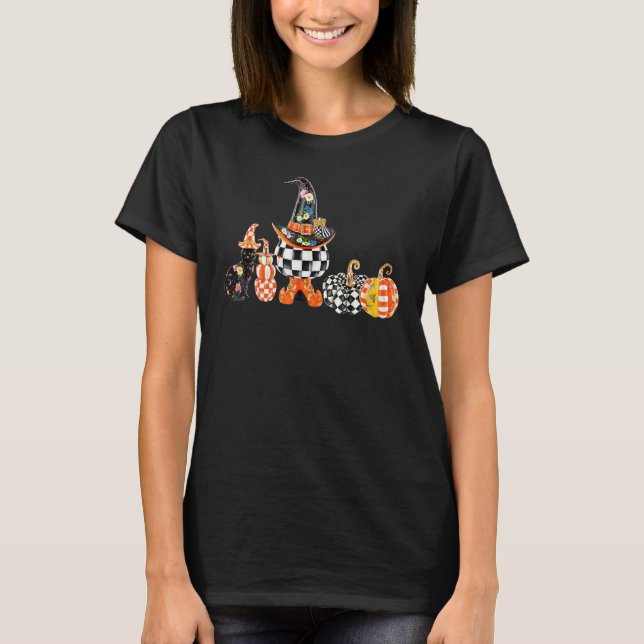 Pumpkin Patch Pumpkins Autumn Harvest Fall Hallowe T Shirt (Framsida)