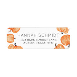 Pumpkin Patch Returadress Etikett