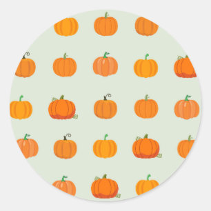 Pumpkin Patch Runt Klistermärke
