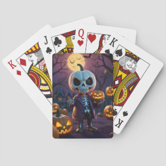 Pumpkin Patch Skeleton Assion Casinokort