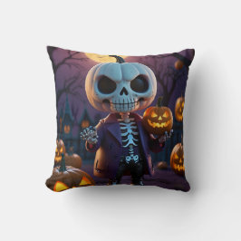 Pumpkin Patch Skeleton Assion Kudde