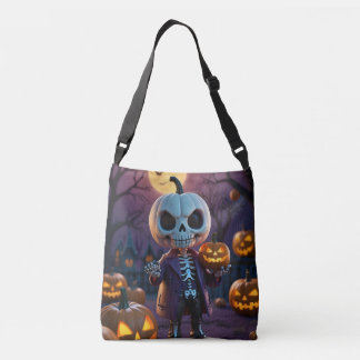 Pumpkin Patch Skeleton Assion Tote Axelväska