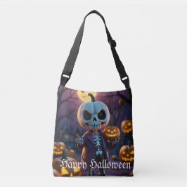 Pumpkin Patch Skeleton Assion Tote Axelväska