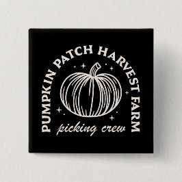Pumpkin patch-skördegrupp för plockbesättning knapp