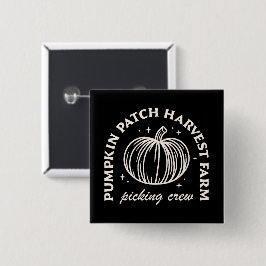 Pumpkin patch-skördegrupp för plockbesättning knapp