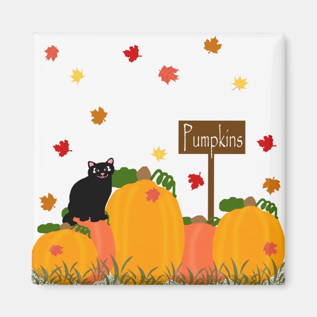 Pumpkin patch-skyltmagnet magnet (Framsidan)