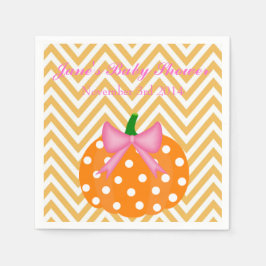 Pumpkin Patch Thworthy Girl Shower Pappersservett