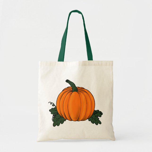 Pumpkin Patch Tote Bag Tygkasse (Framsidan)