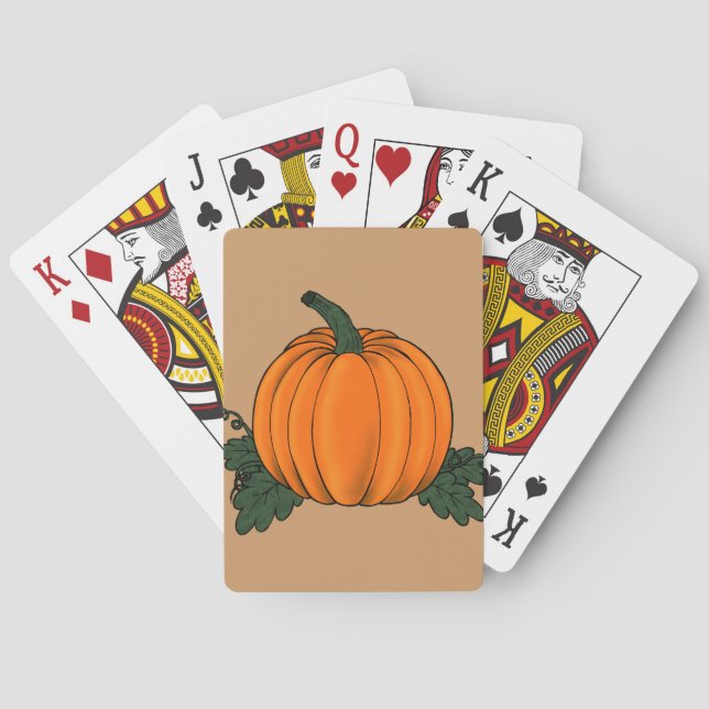 Pumpkin Patch-uppspelningskort Spelkort (Baksidan)