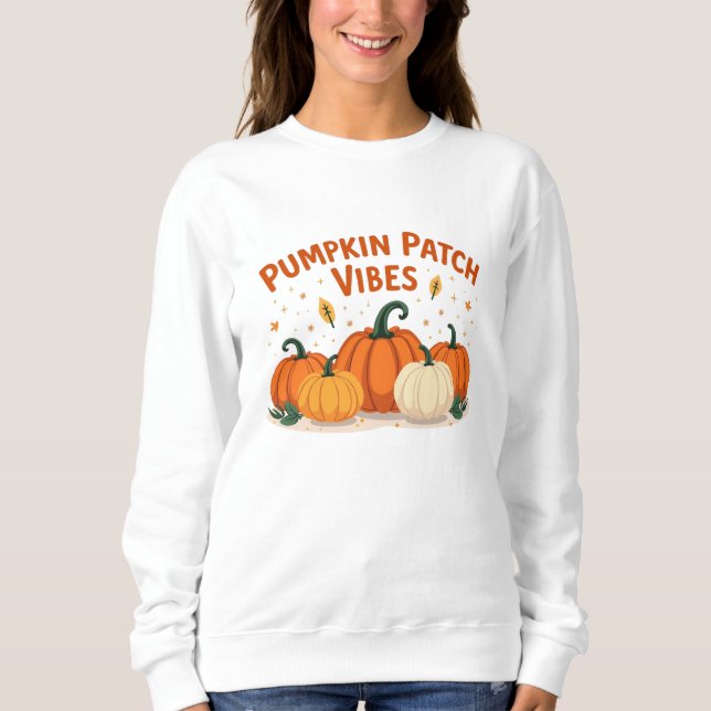Pumpkin Patch Vibes T Shirt (Framsida)
