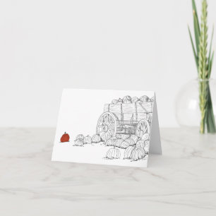 Pumpkin Patch Wagon Kort