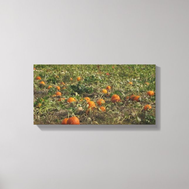 Pumpkin Patch Wall Art Canvastryck (Framsida)