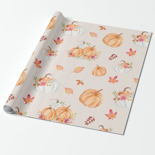 Pumpkin Patch Wrapping Papper Presentpapper (Utrullad)