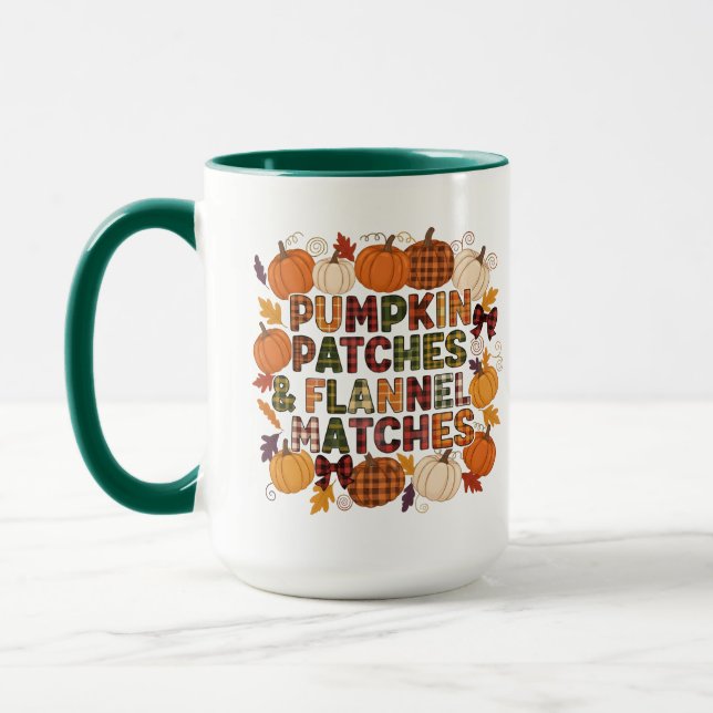 Pumpkin Patches & Flanals Matches - Höstfall Mugg (Vänster)