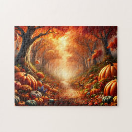 Pumpkin Path Autumn Forest Pussel