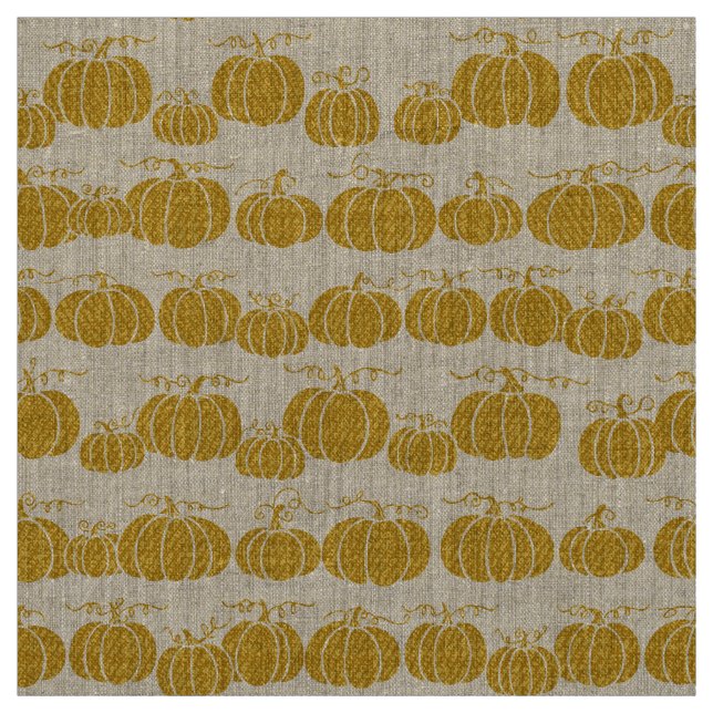 Pumpkin Pathe Stripe - Cinderella Gold Fabric Tyg (Provkarta)