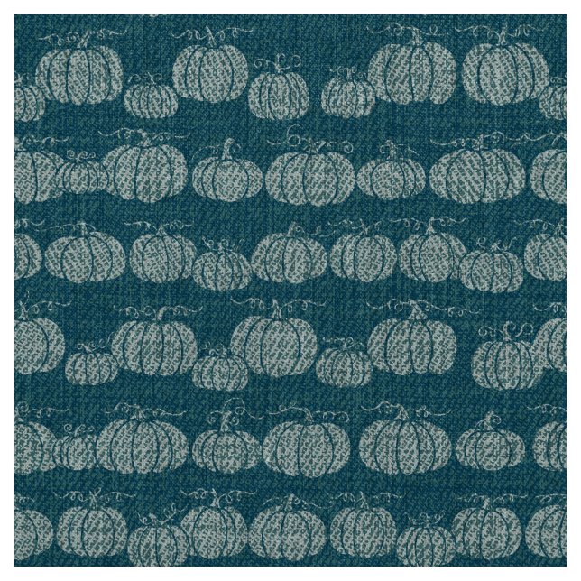 Pumpkin Pathe Stripe - Tonal Teal Tyg (Provkarta)