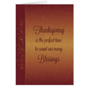 Pumpkin Payed Thanksgiving Blessings Hälsningskort