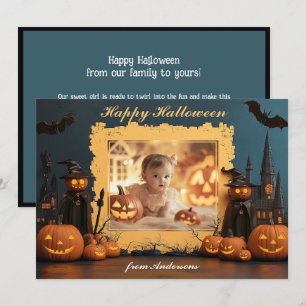 Pumpkin Peek-a-BOO Kort