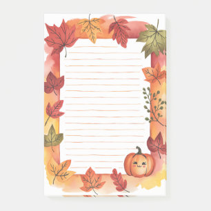 Pumpkin Peek & Leafy Glow Post-it Block