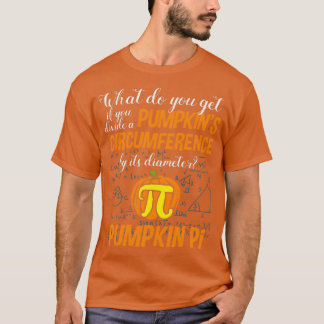Pumpkin Pi Day Math Älskare Circumeration Diameter T Shirt