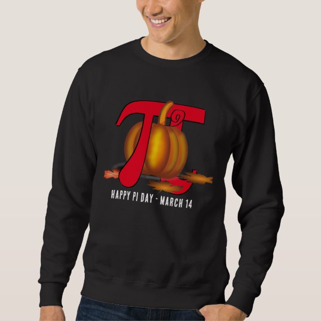 PUMPKIN Pi Day roligt Lång Ärmad Tröja (Framsida)