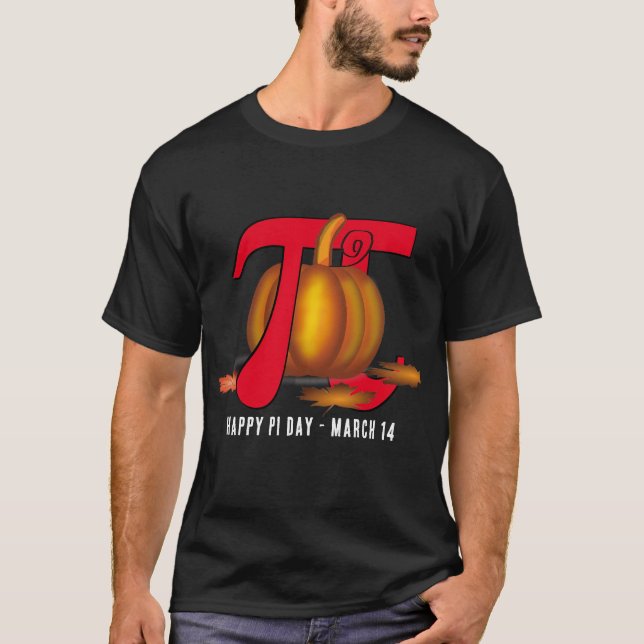 PUMPKIN Pi Day roligt T Shirt (Framsida)
