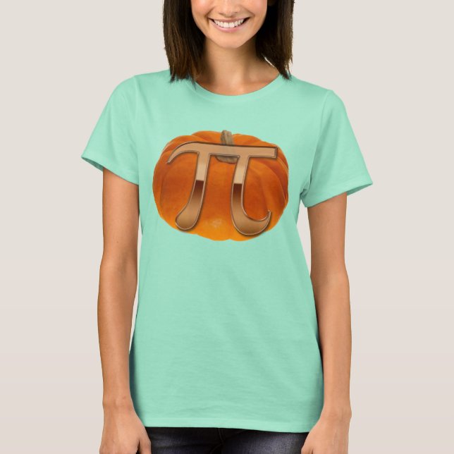 Pumpkin Pi Funny Math-älskare T-Shirt (Framsida)