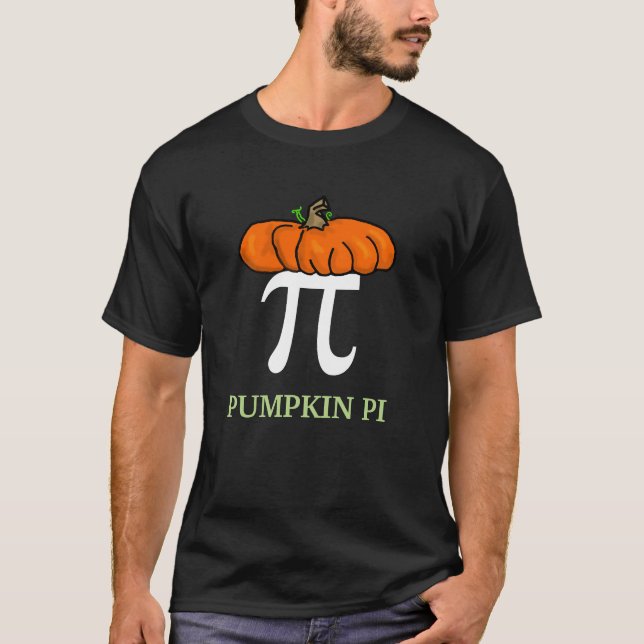 Pumpkin Pi Funny T-shirt (Framsida)