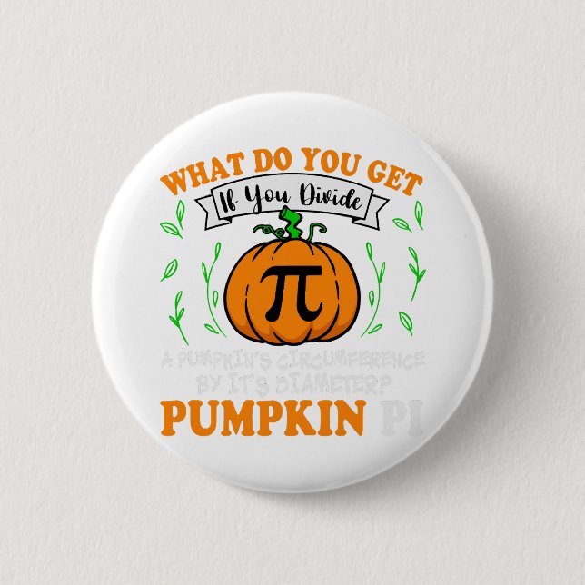 Pumpkin Pi Halloween Math Knapp (Framsida)